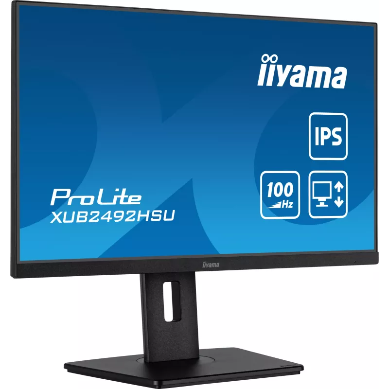 iiyama XUB2492HSU-B6 arvutimonitor 60,5 cm (23,8 tolli) 1920 x 1080 pikslit Full HD LED must