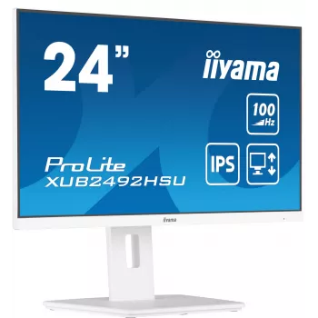 iiyama XUB2492HSU-W6 arvutimonitor 60.5 cm (23.8 tolli) 1920 x 1080 pikslit Full HD LED Valge