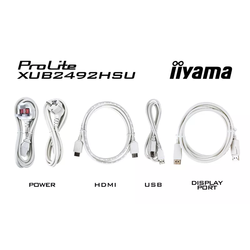 iiyama XUB2492HSU-W6 arvutimonitor 60.5 cm (23.8 tolli) 1920 x 1080 pikslit Full HD LED Valge