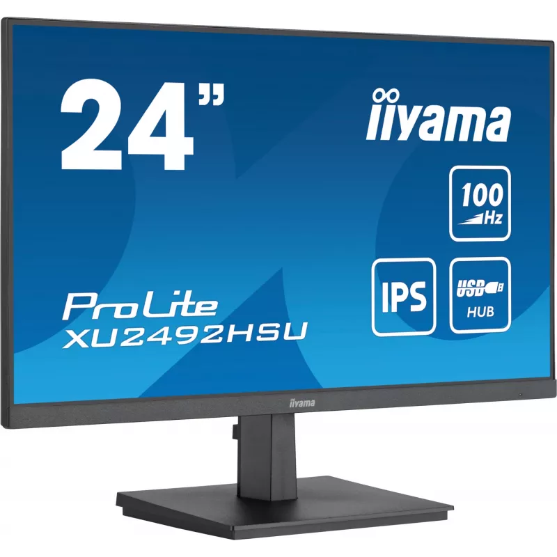 iiyama ProLite XU2492HSU-B6 arvutimonitor 60,5 cm (23,8 tolli) 1920 x 1080 pikslit Full HD LED Must