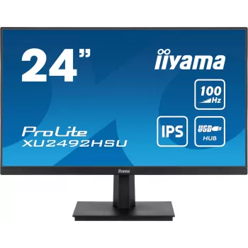 iiyama ProLite XU2492HSU-B6 arvutimonitor 60,5 cm (23,8 tolli) 1920 x 1080 pikslit Full HD LED Must