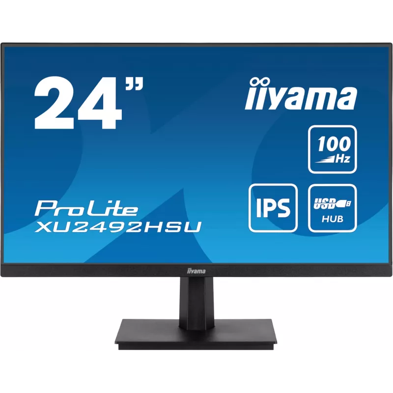 iiyama ProLite XU2492HSU-B6 arvutimonitor 60,5 cm (23,8 tolli) 1920 x 1080 pikslit Full HD LED Must