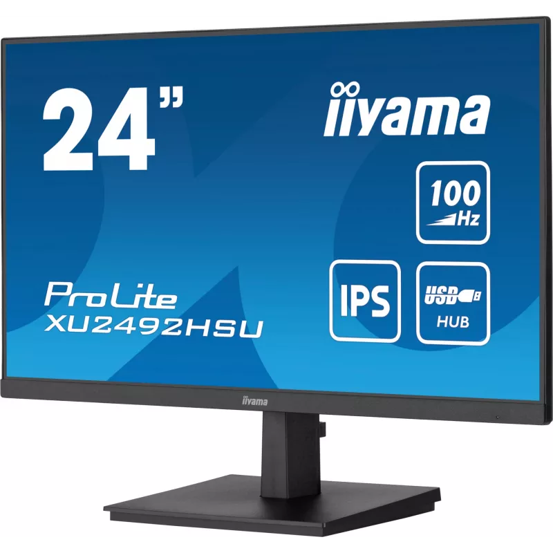 iiyama ProLite XU2492HSU-B6 arvutimonitor 60,5 cm (23,8 tolli) 1920 x 1080 pikslit Full HD LED Must