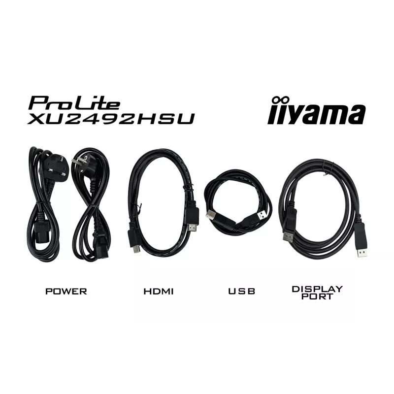 iiyama ProLite XU2492HSU-B6 arvutimonitor 60,5 cm (23,8 tolli) 1920 x 1080 pikslit Full HD LED Must