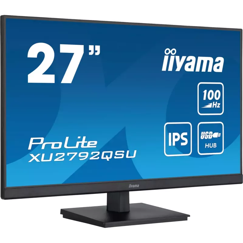 iiyama ProLite arvutimonitor 68,6 cm (27 tolli) 2560 x 1440 pikslit Quad HD LED must