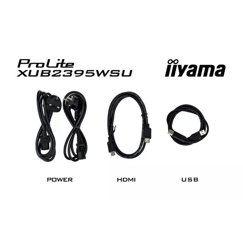 iiyama ProLite XUB2395WSU-B5 arvutimonitor 57,1 cm (22,5 tolli) 1920 x 1200 pikslit WUXGA LED must