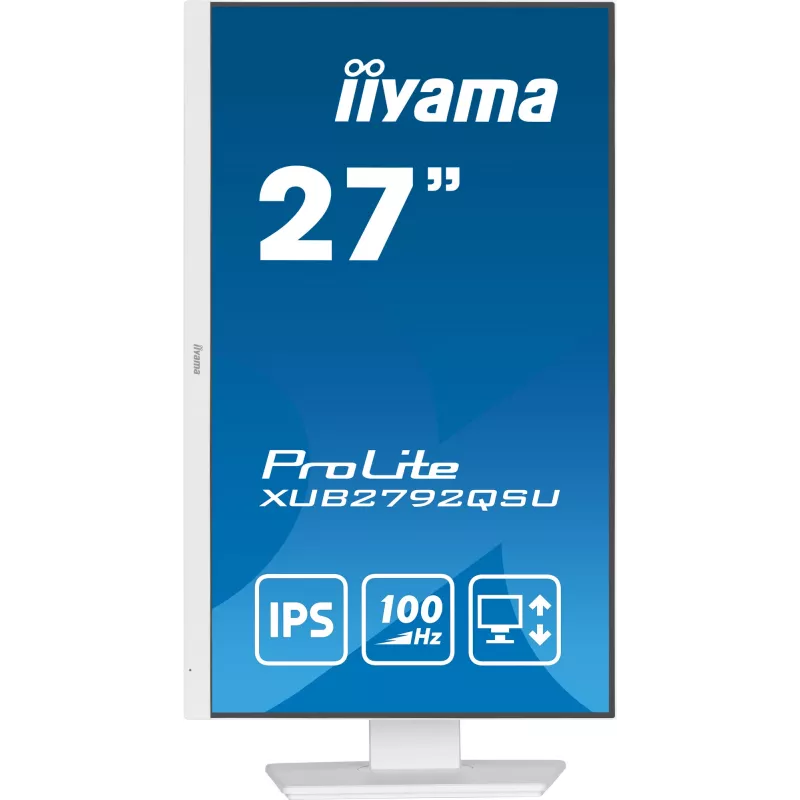 iiyama ProLite XUB2792QSU-W6 arvutimonitor 68,6 cm (27 tolli) 2560 x 1440 pikslit Quad HD LED Valge