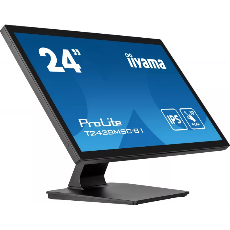 iiyama ProLite T2438MSC-B1 arvutimonitor 60,5 cm (23,8 tolli) 1920 x 1080 pikslit Full HD LED puuteekraaniga must
