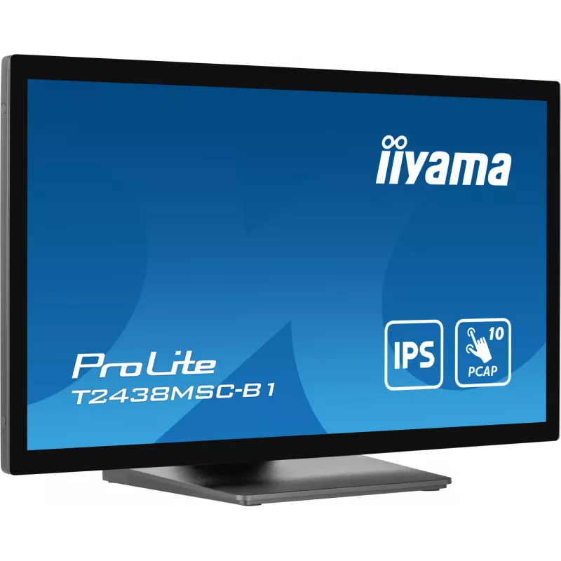 iiyama ProLite T2438MSC-B1 arvutimonitor 60,5 cm (23,8 tolli) 1920 x 1080 pikslit Full HD LED puuteekraaniga must
