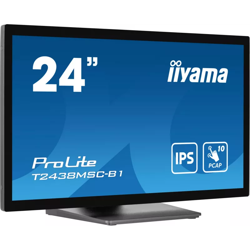 iiyama ProLite T2438MSC-B1 arvutimonitor 60,5 cm (23,8 tolli) 1920 x 1080 pikslit Full HD LED puuteekraaniga must