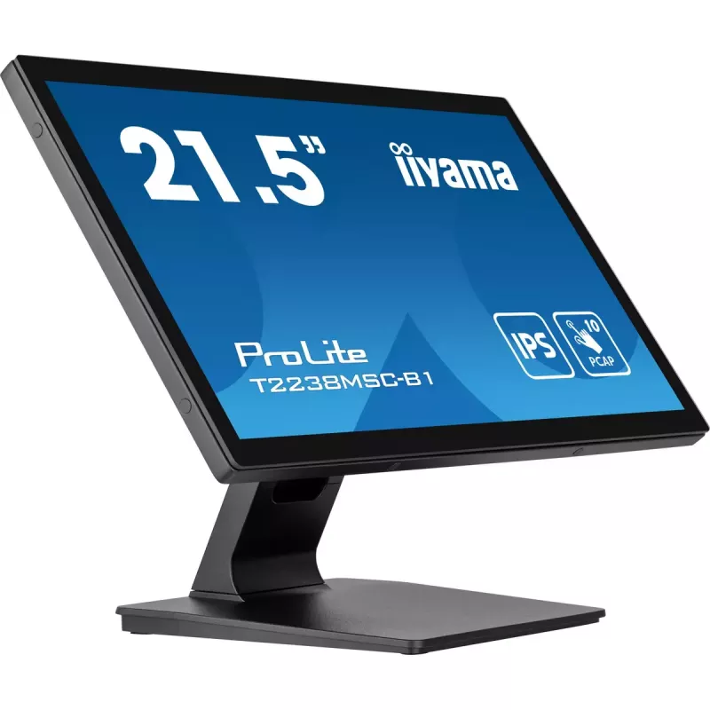iiyama ProLite T2238MSC-B1 arvutimonitor 54,6 cm (21,5 tolli) 1920 x 1080 pikslit Full HD LED puuteekraaniga must