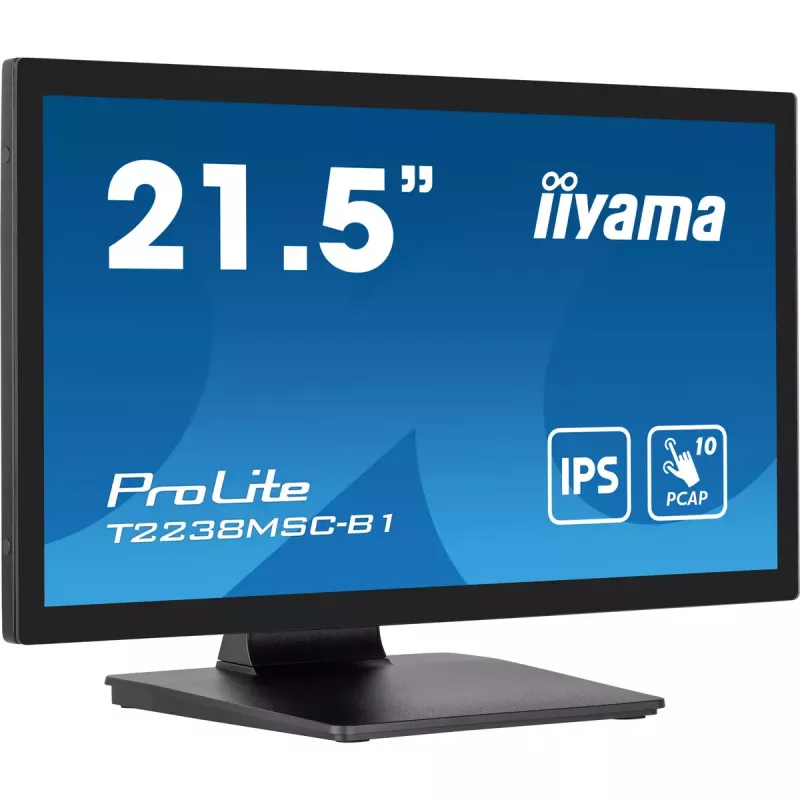 iiyama ProLite T2238MSC-B1 arvutimonitor 54,6 cm (21,5 tolli) 1920 x 1080 pikslit Full HD LED puuteekraaniga must