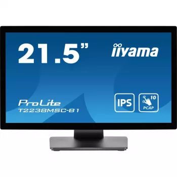 iiyama ProLite T2238MSC-B1 arvutimonitor 54,6 cm (21,5 tolli) 1920 x 1080 pikslit Full HD LED puuteekraaniga must