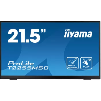 iiyama ProLite T2255MSC-B1 arvutimonitor 54,6 cm (21,5 tolli) 1920 x 1080 pikslit Full HD LCD puuteekraaniga must