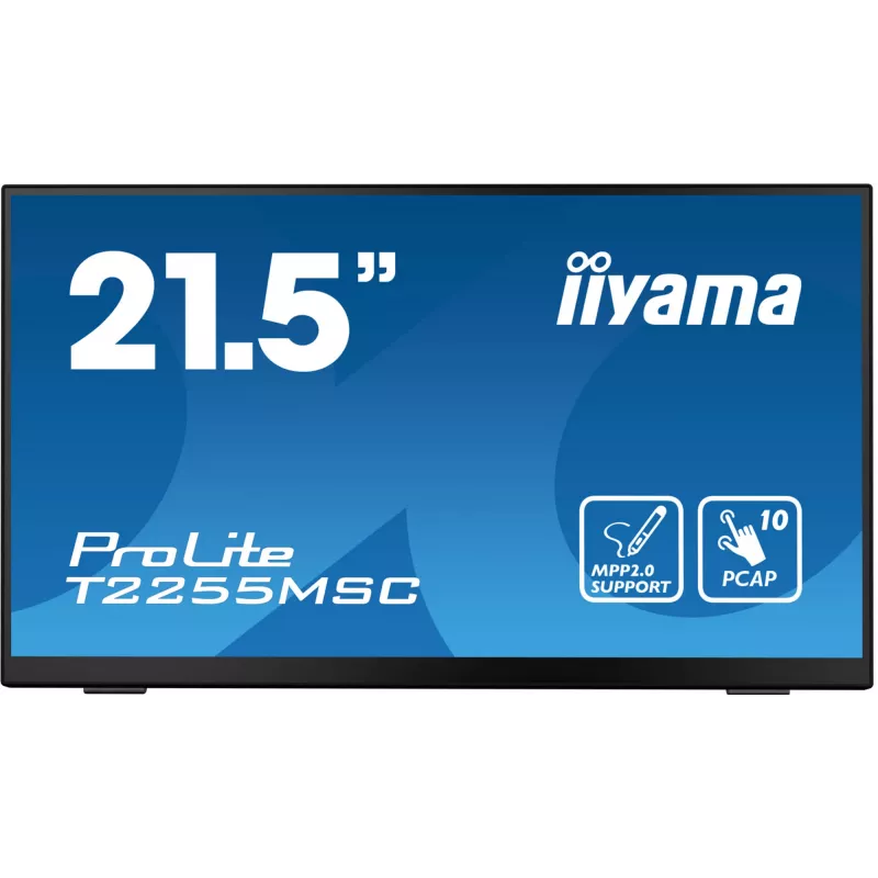 iiyama ProLite T2255MSC-B1 arvutimonitor 54,6 cm (21,5 tolli) 1920 x 1080 pikslit Full HD LCD puuteekraaniga must