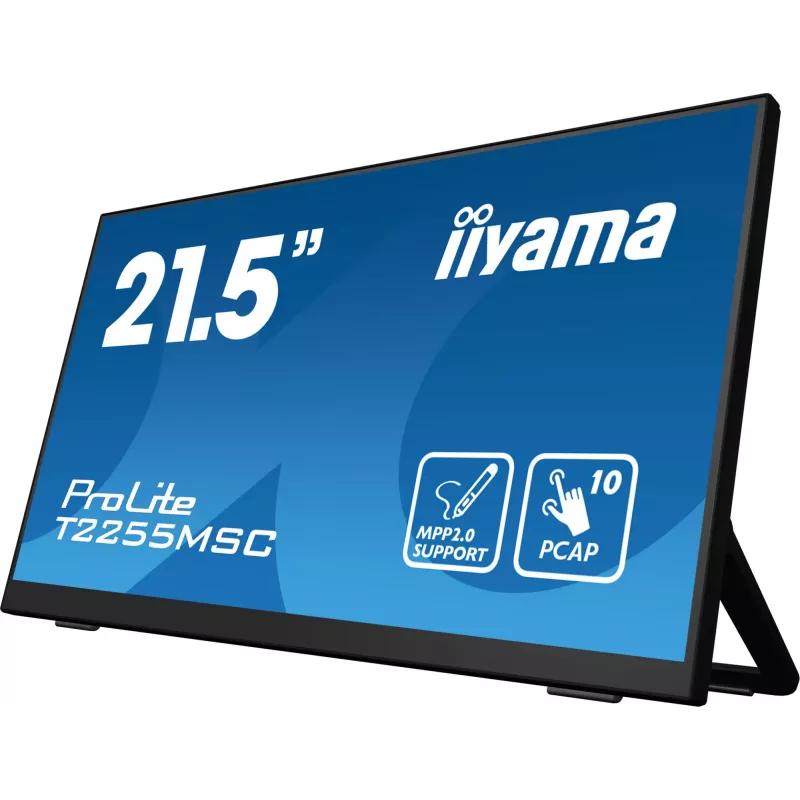 iiyama ProLite T2255MSC-B1 arvutimonitor 54,6 cm (21,5 tolli) 1920 x 1080 pikslit Full HD LCD puuteekraaniga must