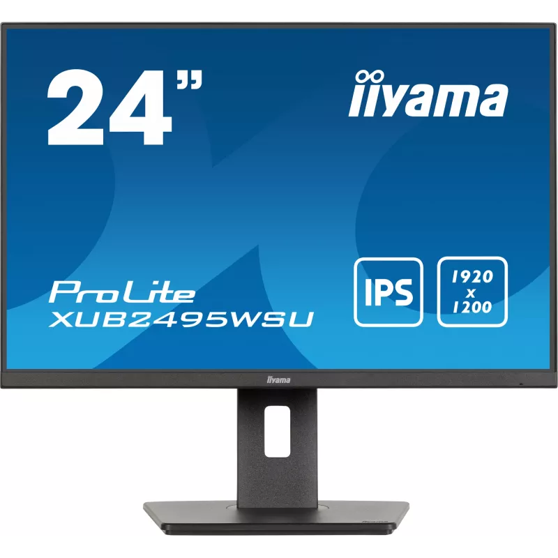 iiyama ProLite XUB2495WSU-B7 arvutimonitor 61,2 cm (24,1 tolli) 1920 x 1200 pikslit WUXGA LED must