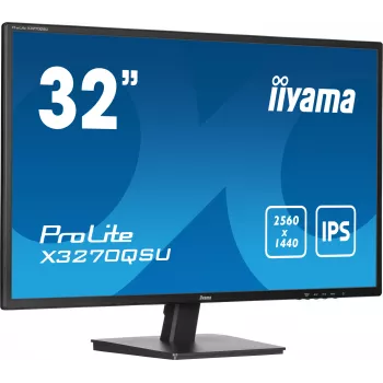 iiyama ProLite X3270QSU-B1 arvutimonitor 80 cm (31,5 tolli) 2560 x 1440 pikslit Wide Quad HD LED must