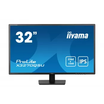 iiyama ProLite X3270QSU-B1 arvutimonitor 80 cm (31,5 tolli) 2560 x 1440 pikslit Wide Quad HD LED must