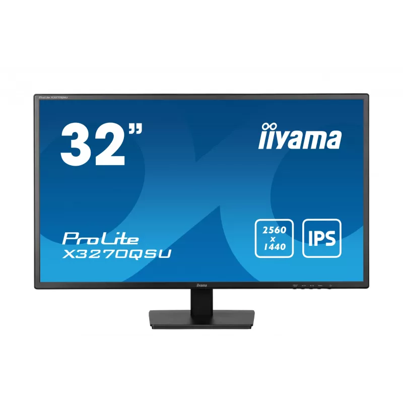 iiyama ProLite X3270QSU-B1 arvutimonitor 80 cm (31,5 tolli) 2560 x 1440 pikslit Wide Quad HD LED must