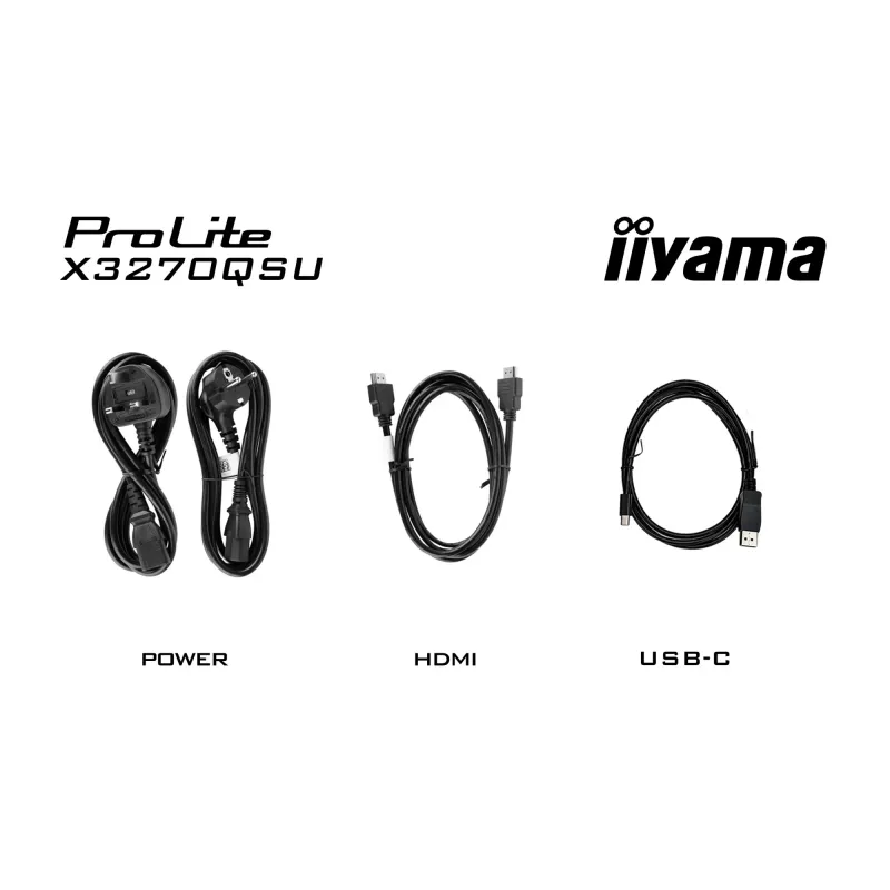 iiyama ProLite X3270QSU-B1 arvutimonitor 80 cm (31,5 tolli) 2560 x 1440 pikslit Wide Quad HD LED must