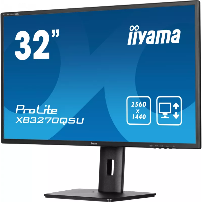 iiyama ProLite XB3270QSU-B1 arvutimonitor 80 cm (31.5 tolli) 2560 x 1440 pikslit Quad HD LED must