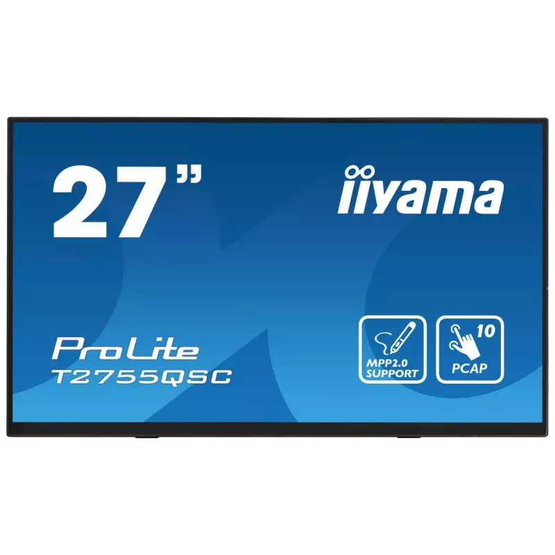 iiyama ProLite T2755QSC-B1 arvutimonitor 68,6 cm (27 tolli) 2560 x 1440 pikslit Quad HD LCD puuteekraan Must