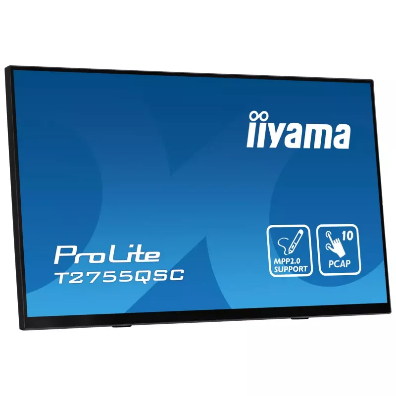 iiyama ProLite T2755QSC-B1 arvutimonitor 68,6 cm (27 tolli) 2560 x 1440 pikslit Quad HD LCD puuteekraan Must