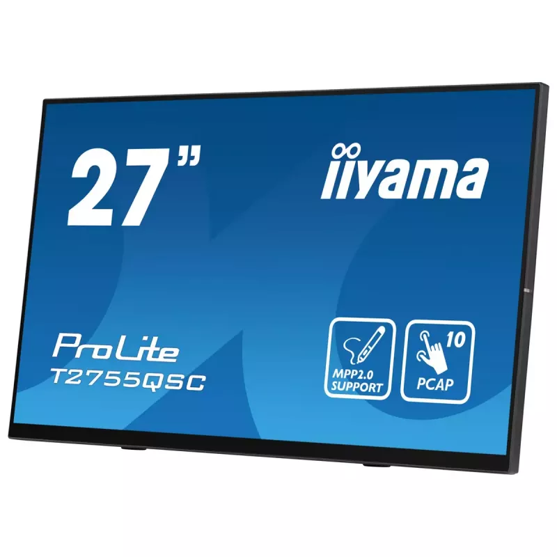 iiyama ProLite T2755QSC-B1 arvutimonitor 68,6 cm (27 tolli) 2560 x 1440 pikslit Quad HD LCD puuteekraan Must
