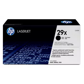 HP 29X suure tootlikkusega must originaal LaserJeti toonerikassett 1 tk