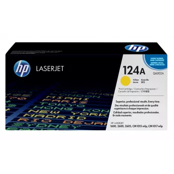 HP 124A kollane Originaal LaserJet toonerkassett, 2000 lehekülge, kollane, 1 tk