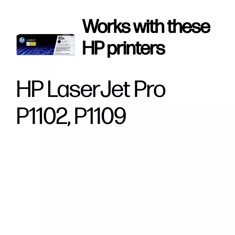 HP 85A Must Originaal LaserJet Toonerikassett