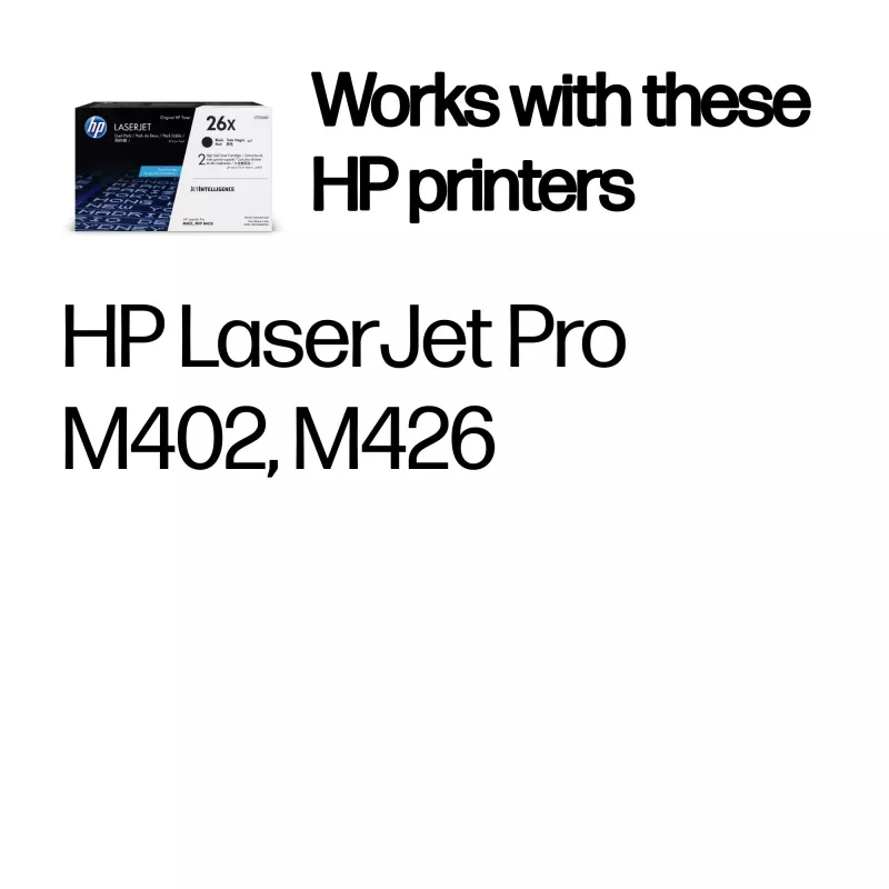HP 26X 2-pack High Yield Must Originaal LaserJet toonerkassetts