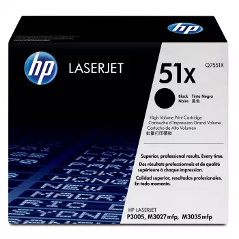 HP 51X kõrge tootlikkusega must originaal LaserJet toonerikassett