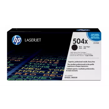 HP 504X kõrge tootlikkusega must originaal LaserJet toonerikassett, 10500 lehekülge, must, 1 tk
