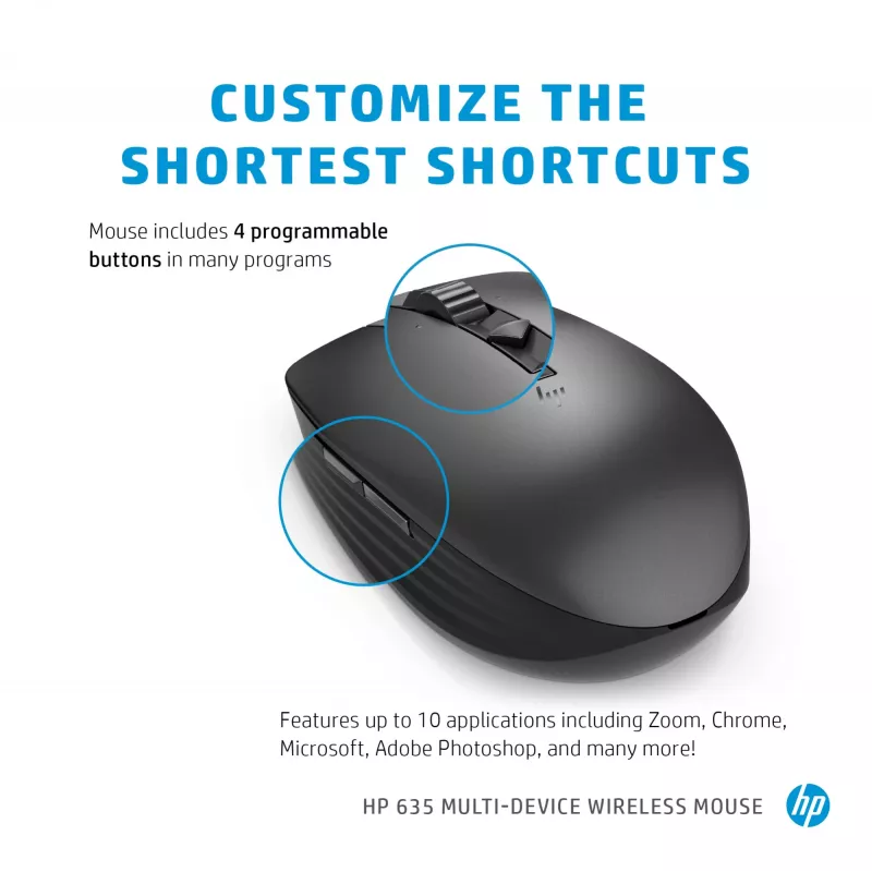Hiir HP 635 mitme seadme juhtmevaba RF-juhtmevaba + Bluetooth