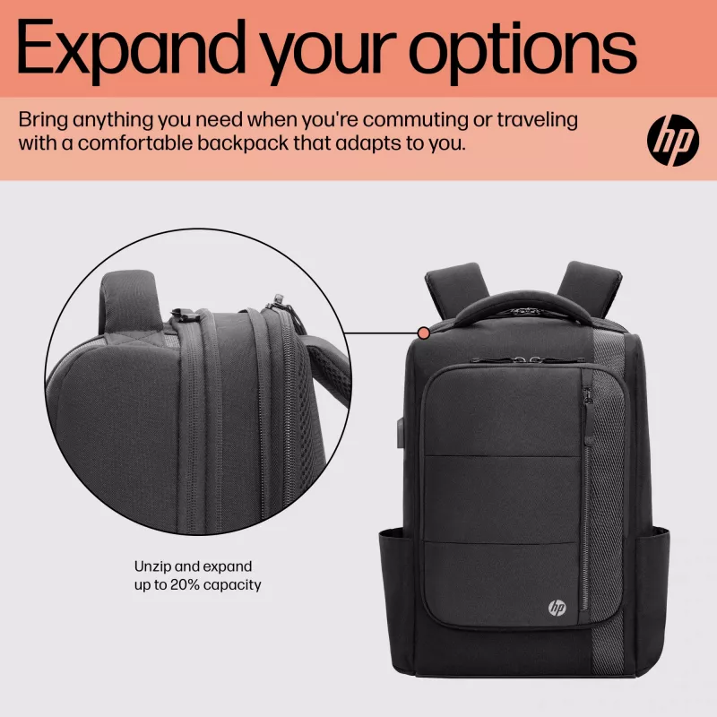 HP Renew Executive 16-tolline sülearvuti seljakott, Seljakott, 40.9 cm (16.1 tolli), 890 g