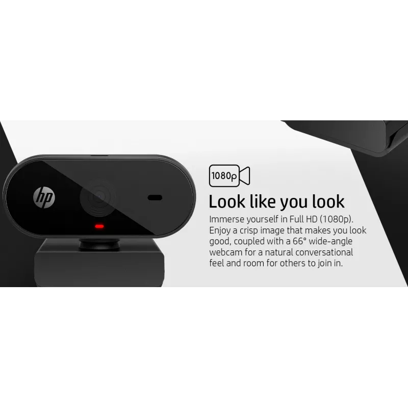 HP 325 FHD veebikaamera, äriklass, Windows 10, Windows 11, MacOS, 72 mm, 53,6 mm, 53,2 mm