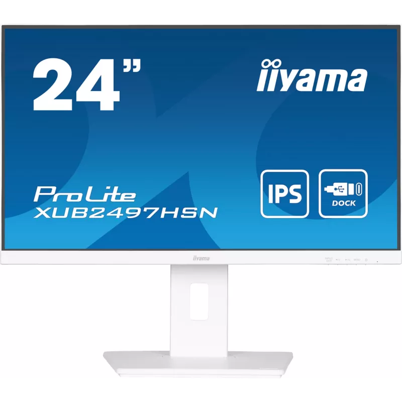 iiyama ProLite XUB2497HSN-W1 arvutimonitor 60,5 cm (23,8 tolli) 1920 x 1080 pikslit Full HD LED Valge