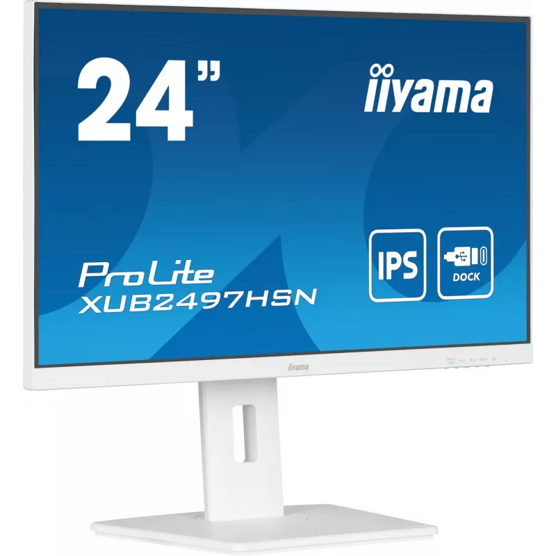 iiyama ProLite XUB2497HSN-W1 arvutimonitor 60,5 cm (23,8 tolli) 1920 x 1080 pikslit Full HD LED Valge