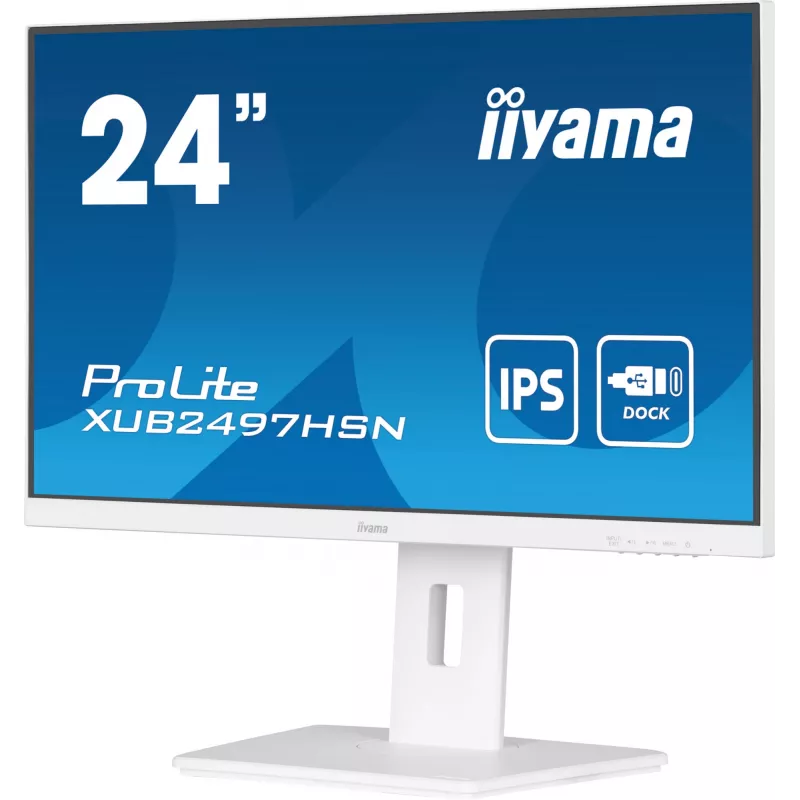 iiyama ProLite XUB2497HSN-W1 arvutimonitor 60,5 cm (23,8 tolli) 1920 x 1080 pikslit Full HD LED Valge