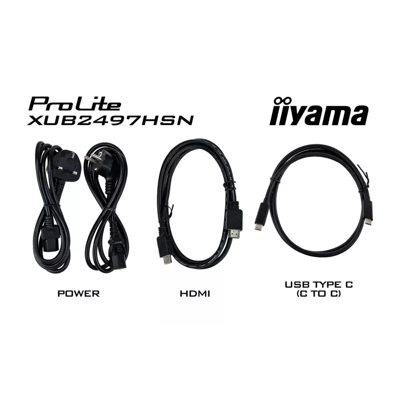 iiyama ProLite XUB2497HSN-W1 arvutimonitor 60,5 cm (23,8 tolli) 1920 x 1080 pikslit Full HD LED Valge