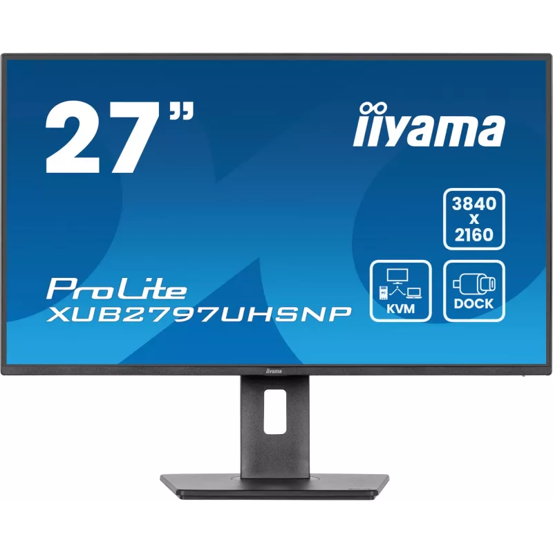 iiyama ProLite XUB2797UHSNP-B1 arvutimonitor 68.6 cm (27 tolli) 3840 x 2160 pikslit 4K Ultra HD LED must