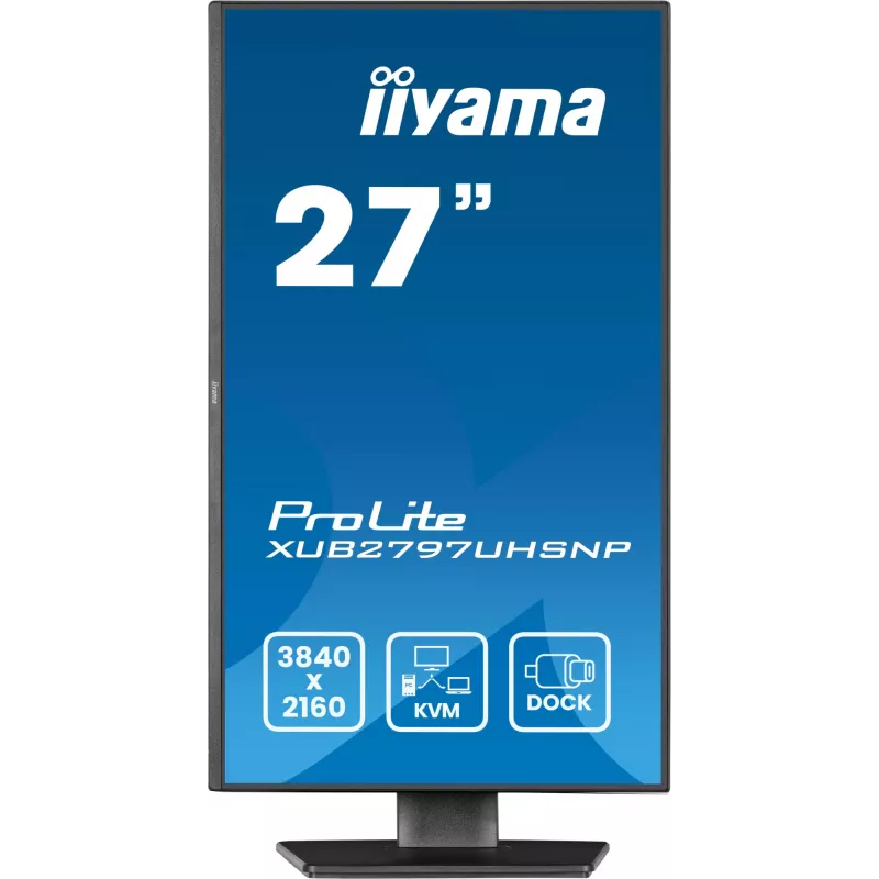 iiyama ProLite XUB2797UHSNP-B1 arvutimonitor 68.6 cm (27 tolli) 3840 x 2160 pikslit 4K Ultra HD LED must