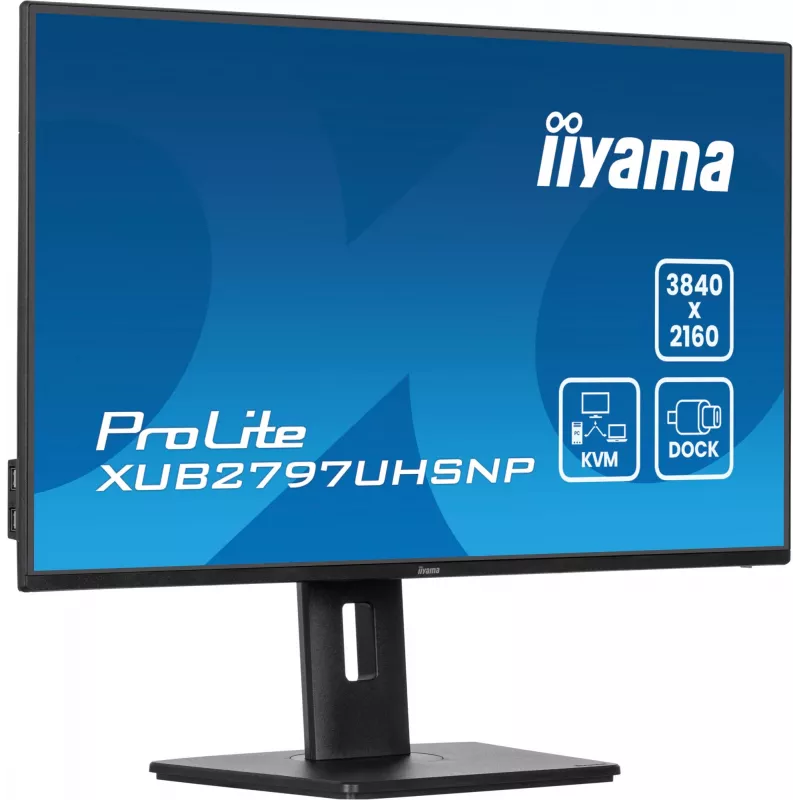 iiyama ProLite XUB2797UHSNP-B1 arvutimonitor 68.6 cm (27 tolli) 3840 x 2160 pikslit 4K Ultra HD LED must