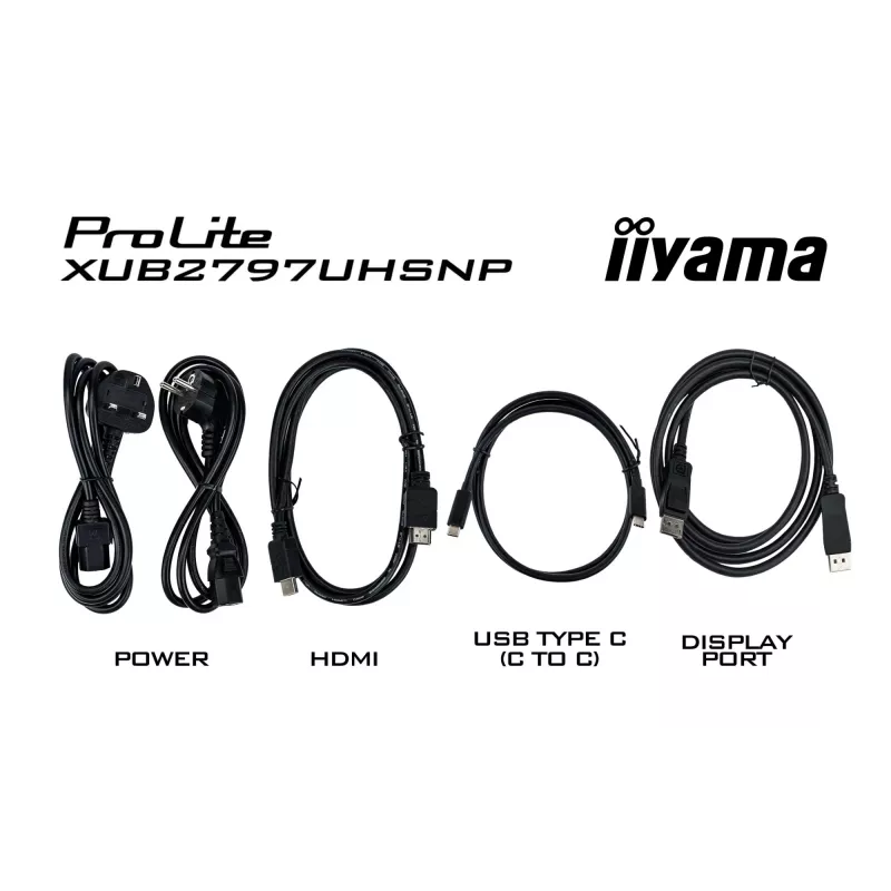 iiyama ProLite XUB2797UHSNP-B1 arvutimonitor 68.6 cm (27 tolli) 3840 x 2160 pikslit 4K Ultra HD LED must
