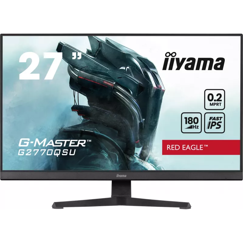 iiyama G-MASTER G2770QSU-B6 arvutimonitor 68,6 cm (27 tolli) 2560 x 1440 pikslit Wide Quad HD LED Must