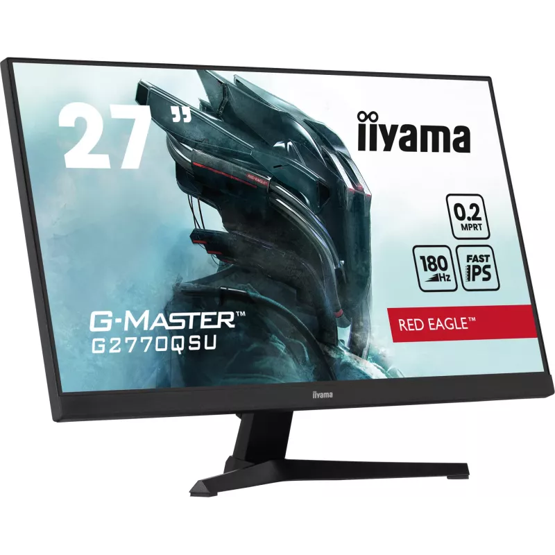 iiyama G-MASTER G2770QSU-B6 arvutimonitor 68,6 cm (27 tolli) 2560 x 1440 pikslit Wide Quad HD LED Must