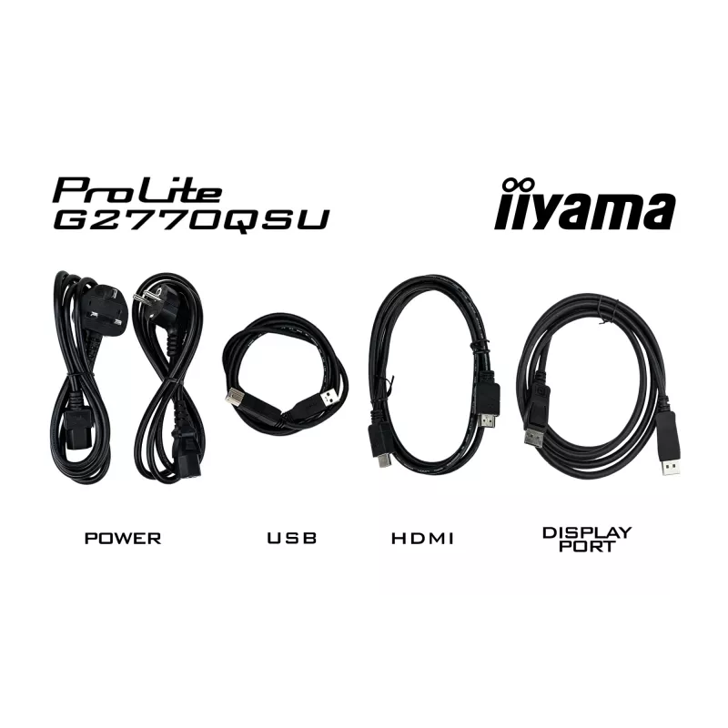 iiyama G-MASTER G2770QSU-B6 arvutimonitor 68,6 cm (27 tolli) 2560 x 1440 pikslit Wide Quad HD LED Must