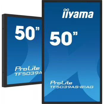 iiyama TF5039AS-B1AG arvutimonitor 125,7 cm (49,5 tolli) 3840 x 2160 pikslit 4K Ultra HD LED puuteekraaniga must